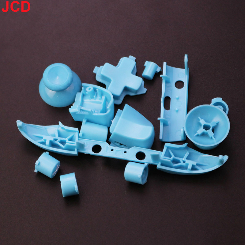 JCD 1 set kompletnih zamjenskih gumba Chrome za Xbox One S Dpad ABXY Trigger Grips stick dijelovi za Xbox One S Slim Controller