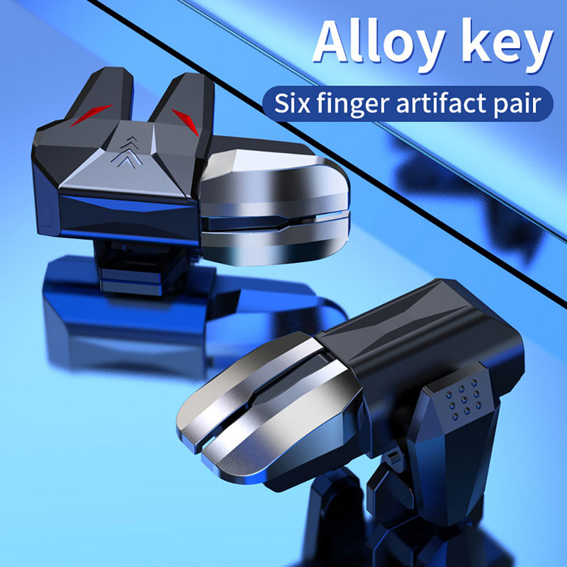 PUBG mobiilimängude päästikule tulistamisnupu käepide Mängu juhtkangi mängupuldi Sihtpäästiku L1 R1 võtmenupp IPhone`i Androidile