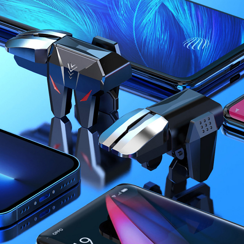 PUBG mobiilimängude päästikule tulistamisnupu käepide Mängu juhtkangi mängupuldi Sihtpäästiku L1 R1 võtmenupp IPhone`i Androidile