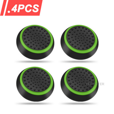 4db szilikon analóg ThumbStick Grips fedél PS5/PS4/PS3 kontroller sapkák Steam Deckhez/Xbox One/Xbox 360 Gamepad tartozékokhoz