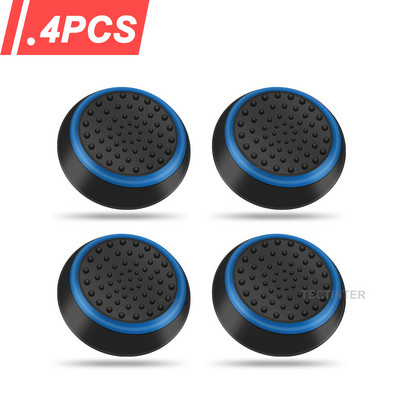 4db szilikon analóg ThumbStick Grips fedél PS5/PS4/PS3 kontroller sapkák Steam Deckhez/Xbox One/Xbox 360 Gamepad tartozékokhoz
