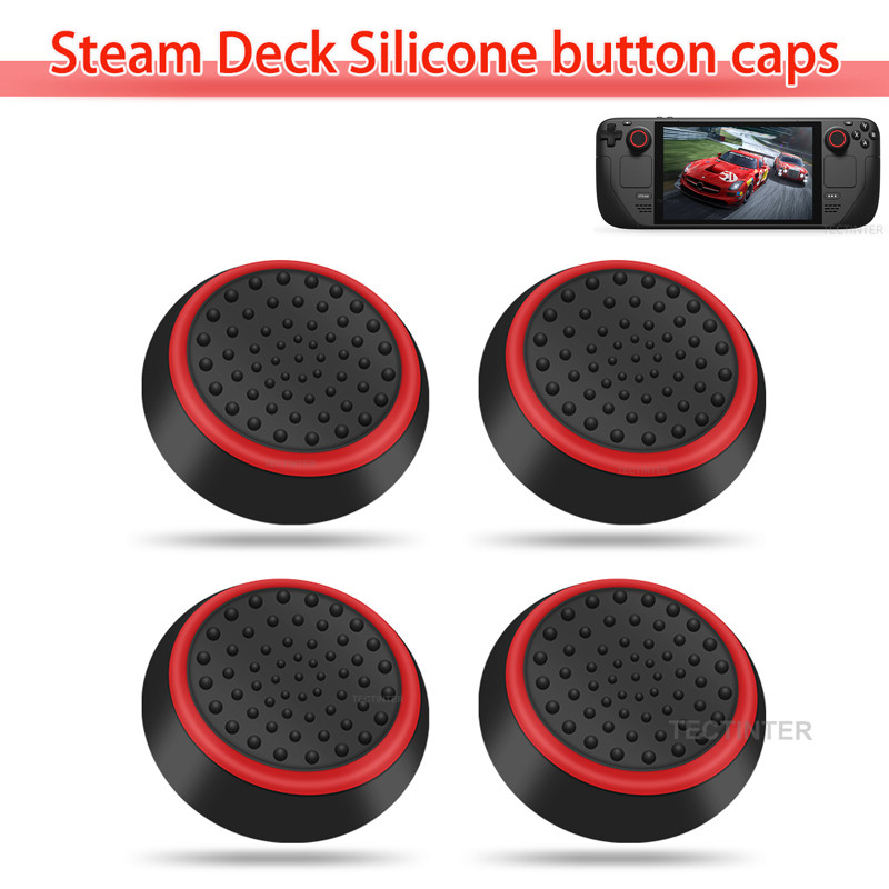 4db szilikon analóg ThumbStick Grips fedél PS5/PS4/PS3 kontroller sapkák Steam Deckhez/Xbox One/Xbox 360 Gamepad tartozékokhoz