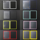 JCD felső LCD képernyő burkolat és alsó keret műanyag burkolat csere DS Lite-hoz NDSL játékkonzolhoz műanyag lencse