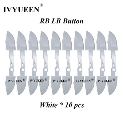 IVYUEEN 10 kompleta bijeli crni RB LB odbojnik gumb za XBox serije SX kontroler Okidač Surround vodič On Off gumbi Dio za popravak