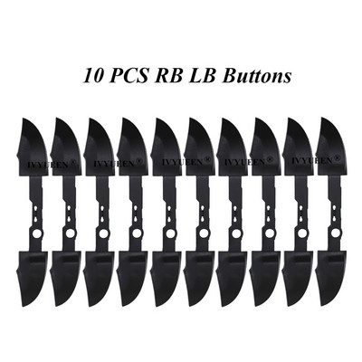 IVYUEEN 10 kompleta bijeli crni RB LB odbojnik gumb za XBox serije SX kontroler Okidač Surround vodič On Off gumbi Dio za popravak