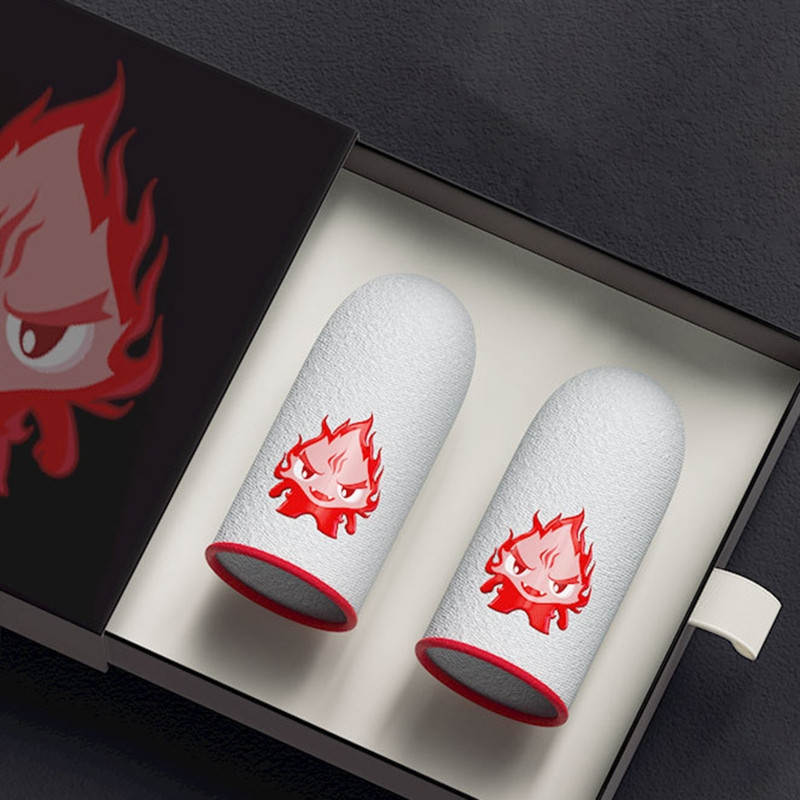 Navlake za prste za igranje za mobilno igranje 0,25 mm bešavna navlaka od staklenih srebrnih vlakana protiv znojenja za vrhove prstiju za PUBG/COD/LOL/ROS