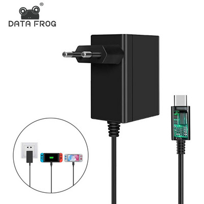 DATA FROG EU/US Plug AC Adapter Charger for Nintendo Switch Travel Charger For NS Game Console Charging USB Type C Power Supply