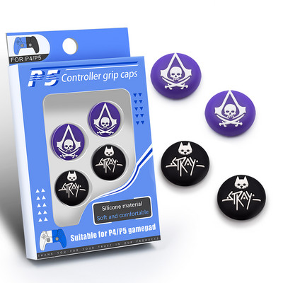 Čepovi za ručke za palac od 4 kom za PS5/PS4/XBOX kontroler Zaštitna kapa za klackalicu Silikonski vodootporni materijal Kapica za tipku kontrolera