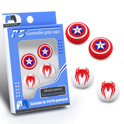 Čepovi za ručke za palac od 4 kom za PS5/PS4/XBOX kontroler Zaštitna kapa za klackalicu Silikonski vodootporni materijal Kapica za tipku kontrolera