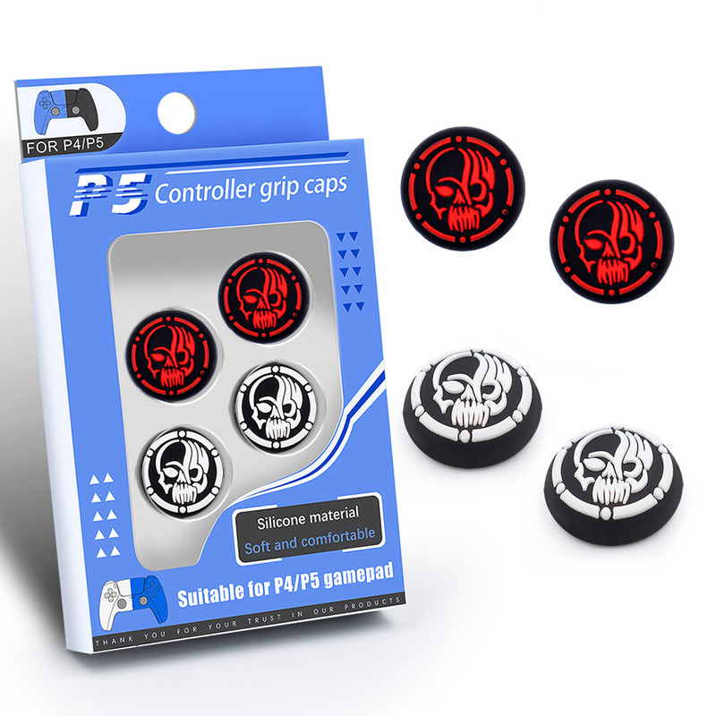Čepovi za ručke za palac od 4 kom za PS5/PS4/XBOX kontroler Zaštitna kapa za klackalicu Silikonski vodootporni materijal Kapica za tipku kontrolera
