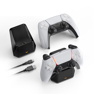 Ασύρματο χειριστήριο USB2.0 Type-C Charging Cradle Dock Station Γρήγορος φορτιστής για PS5 Gamepad Μονός φορτιστής για Sony PS5 Gamepad