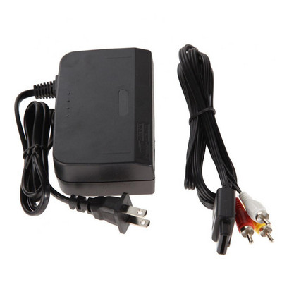 Prijenosni AC adapter Napajanje Kompaktni dizajn Kabel + Audio Video AV kabel za Nintendo 64 sustav