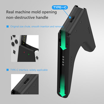 Χειρολαβή λαβής φόρτισης Gamepad Βάση φόρτισης για Nintendo Switch / Switch OLED Gaming Controller Grip Charger Station
