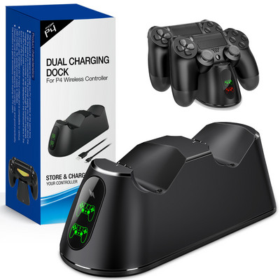 Dual Charger Dock για PS4 Controller USB Fast Charging Dock Game Controller Station for Playstation 4/PS4 Pro/PS4 Games Console