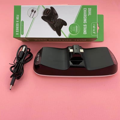Za XBOX Series X Gamepad Punjač Dock LED Punjač Dual Controller Punjač Stanica za XBOX Dodaci za igre