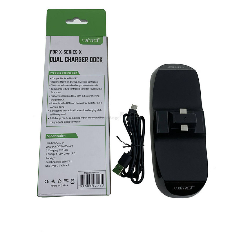 Pentru XBOX Series X Gamepad încărcător Dock LED de încărcare Stație de încărcare controler dublu pentru accesorii de jocuri XBOX