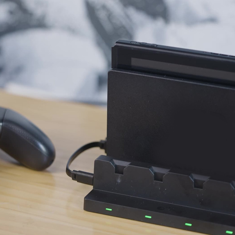 NS25 4 porturi stație de andocare controler mâner încărcător suport suport suport cu interfață USB tip C pentru comutator Joy Con
