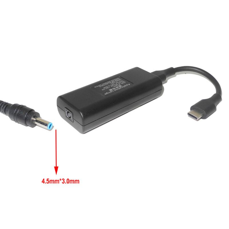 65 W-os mini tápegység egyenáramú adapter töltőcsatlakozó USB típusú C átalakító Lenovo Hp Asus laptop számítógép-tartozékokhoz