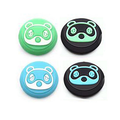 Animal Crossing Bear Leaf Pad Thumb Stick Grip Cap Cap Joystick Cover Za Nintendo Switch NS Lite Joy-Con Controller Torbica Thumbstick