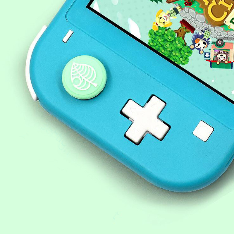 Animal Crossing Bear Leaf Pad Thumb Stick Grip Cap Cap Joystick Cover Za Nintendo Switch NS Lite Joy-Con Controller Torbica Thumbstick