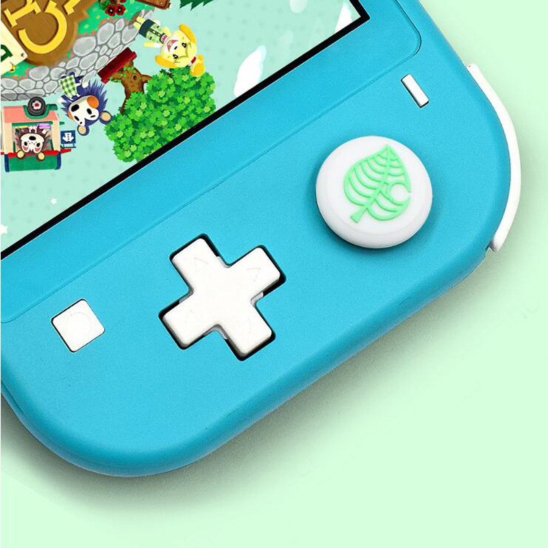 Animal Crossing Bear Leaf Pad Thumb Stick Grip Cap Cap Joystick Cover Za Nintendo Switch NS Lite Joy-Con Controller Torbica Thumbstick