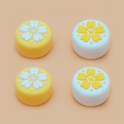 Ružičasta Sakura mačka silikonske analogne ručke za palac za palac za Nintend Switch/LITE NS JoyCon kontroler za palice za Joy Con STARO