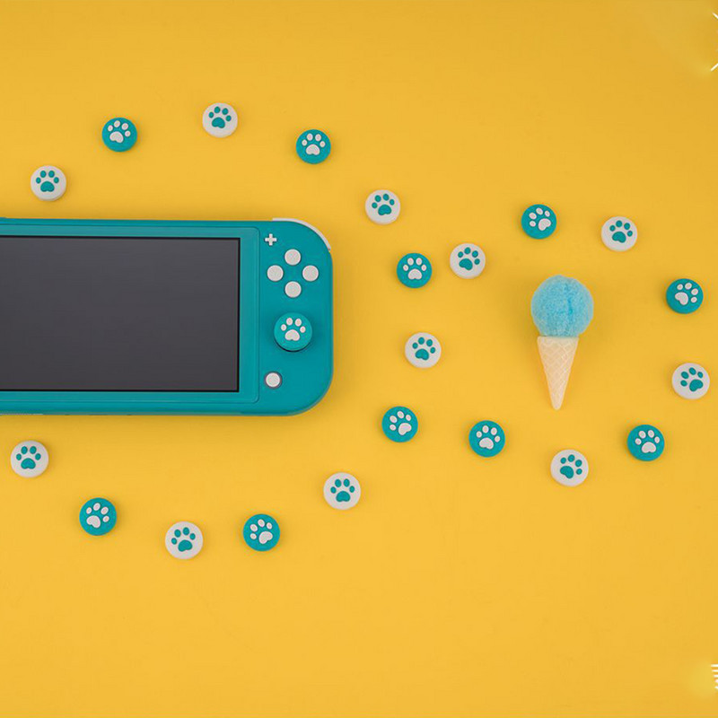 Ružičasta Sakura mačka silikonske analogne ručke za palac za palac za Nintend Switch/LITE NS JoyCon kontroler za palice za Joy Con STARO