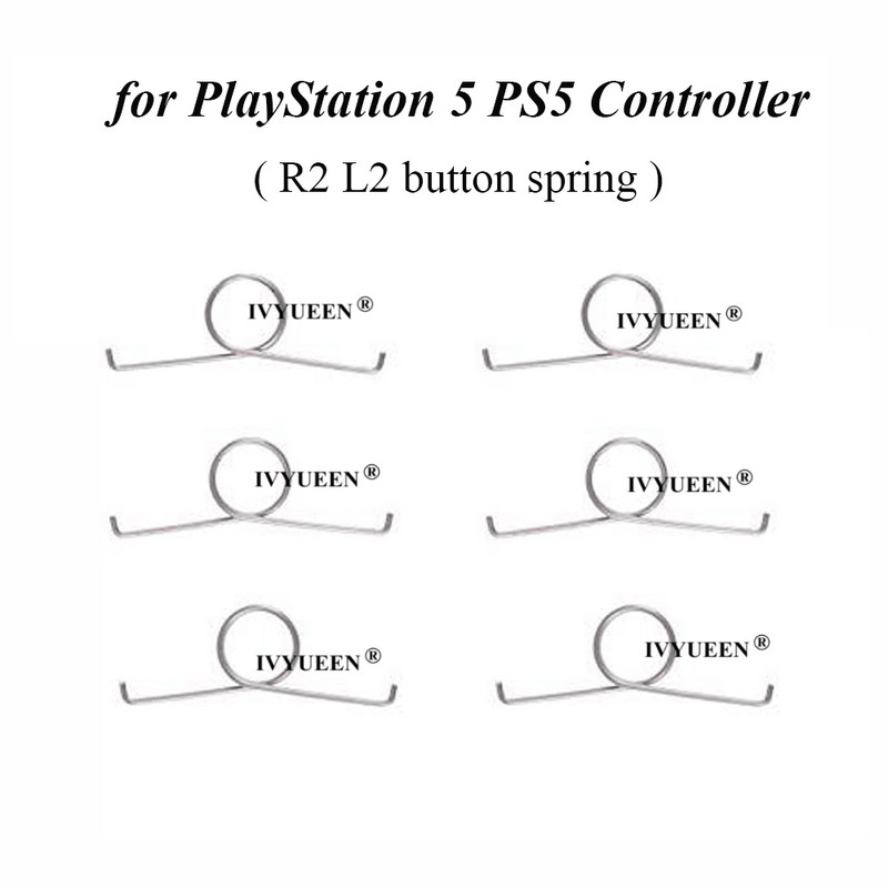 IVYUEEN 100 kom. R2 L2 Gumbi za okidanje Opruge za Dualshock 4 5 PS5 PS4 DS4 Pro Slim Controller Opruga JDM 001 010 011 030 040