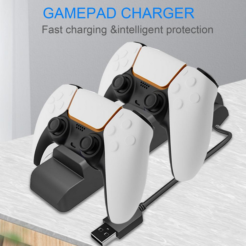 Dock za punjenje Brzo punjenje Dual Charging Port Portable Gamepad Punjačka stanica za Playstation 5 PS5