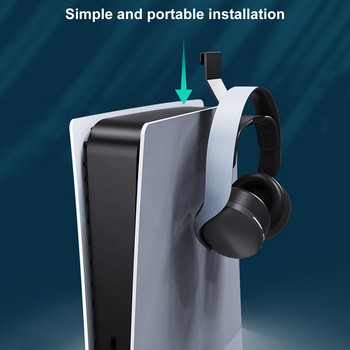 Βάση τοίχου 2 τεμ. PS5 Βάση ακουστικών Κρεμάστρα Βάση ακουστικών Βάση υποδοχής κονσόλας υποδοχής Αξεσουάρ παιχνιδιών Playstation για PS5