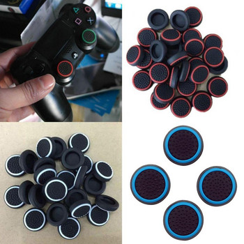 За Sony PlayStation 4 PS4/PS3/PS2 контролер Аксесоар 4Pcs Controller Thumb Silicone Stick Grip Cap Cover за PS3 PS4 XBOX ONE