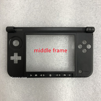 Резервна обвивка Корпус Средна или горна горна пластмасова рамка За 3DS XL за 3dsxl корпус бял/черен