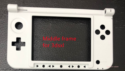 Zamjenska školjka Kućište srednji ili gornji gornji plastični okvir Za 3DS XL za 3dsxl kućište kućište bijelo/crno