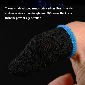 18-пинови ръкави за пръсти от въглеродни влакна за мобилни игри PUBG Press Sn ръкави за пръсти (16 бр.)
