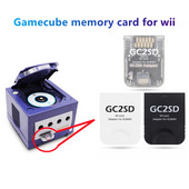 Gamecube memóriakártya olvasó Wii-hez 512MB GC2SD kártyaadapter Nintendo Gamecube és Wii konzolos játéktartozékokhoz