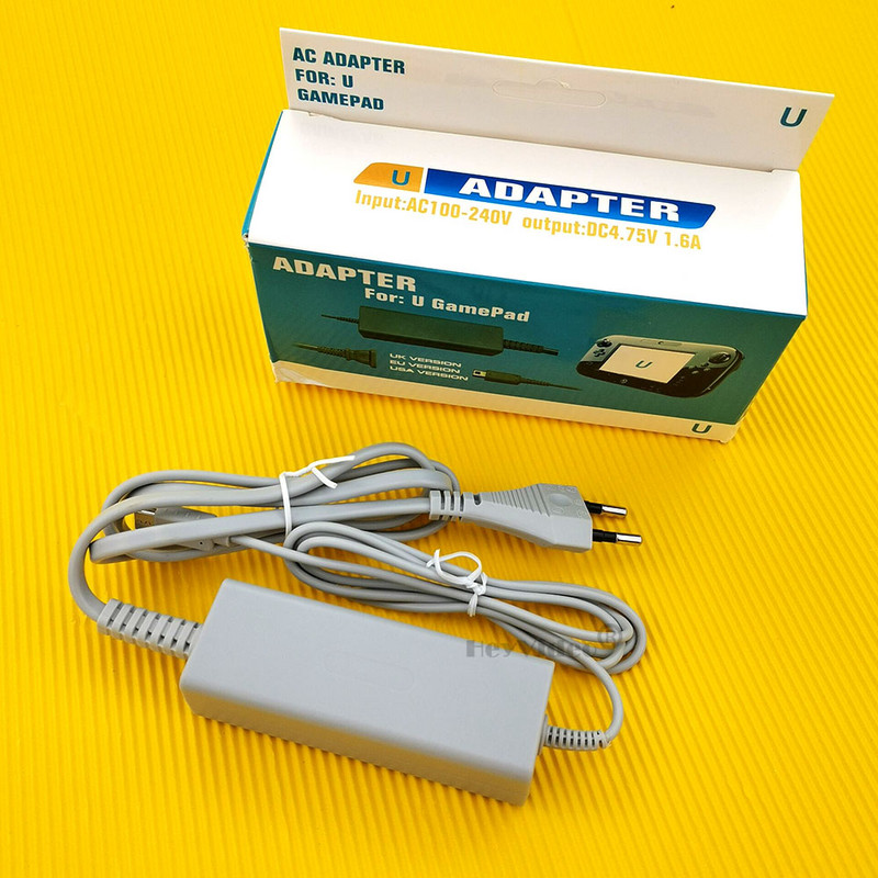 Adaptor pentru încărcător de curent alternativ pentru Wii U Gamepad 100-240V Sursă de alimentare de perete pentru acasă Adaptor de priză SUA UE pentru controlerul Nintendo Wii U