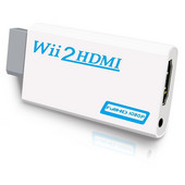 Wii-HDMI-muundur, 1080P Full HD-seade 3,5 mm helipistiku ja HDMI-väljundiga Nintendo Wii, Wii U, HDTV, monitori jaoks