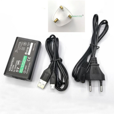 EU/US utikač 5V kućni zidni USB punjač Napajanje AC adapter za Sony PlayStation Portable PSP Go pspgo Kabel za punjenje Podatkovni kabel