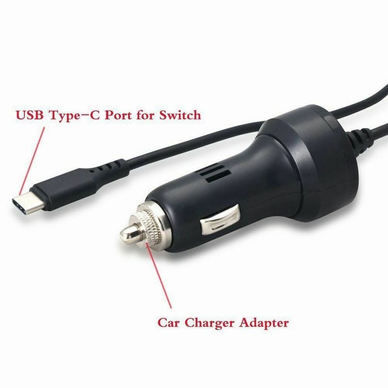 1 vnt Žaidimų įkrovikliai USB Type-C, skirti perjungti automobilinius įkroviklius Maitinimo adapteris Greitas įkrovimas, skirtas perjungti žaidimams Priedas