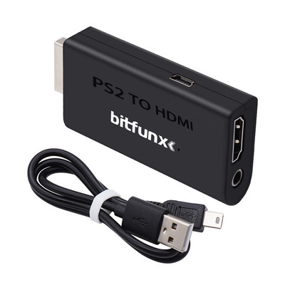 Adapter pretvarača kompatibilan s Bitfunx PS2 u HDMI za SONY Playstation 2 Ypbpr ulaz visoke kvalitete