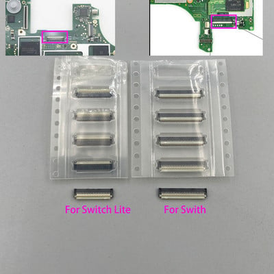 2 vnt. naujas LCD ekranas ZIF FPC juostelės kabelio lizdo jungties spaustukas - skirtas Nintendo jungikliui / jungikliui Lite LCD ekrano prievado lizdui