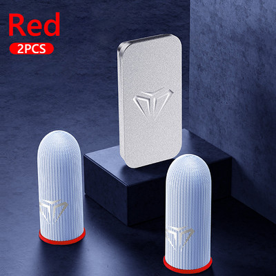 2 vnt pirštų dangtelis, kvėpuojantis žaidimo valdiklio piršto rankovė, skirtas Pubg prakaitui atsparus, nesibraižantis jutiklinis ekranas žaidimų nykščio pirštinės