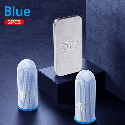 2 vnt pirštų dangtelis, kvėpuojantis žaidimo valdiklio piršto rankovė, skirtas Pubg prakaitui atsparus, nesibraižantis jutiklinis ekranas žaidimų nykščio pirštinės