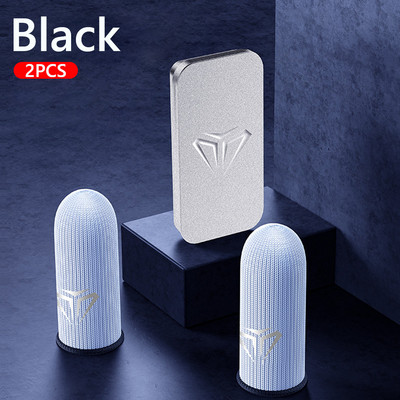 2 vnt pirštų dangtelis, kvėpuojantis žaidimo valdiklio piršto rankovė, skirtas Pubg prakaitui atsparus, nesibraižantis jutiklinis ekranas žaidimų nykščio pirštinės