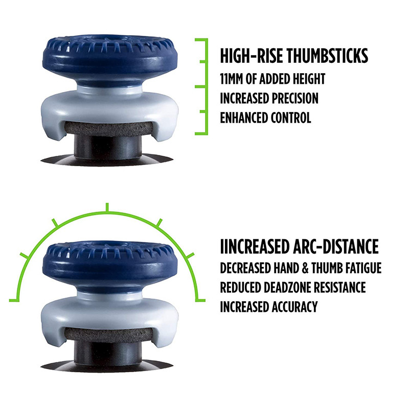 2Pcs Hand Grip Extenders Caps for Xbox One Controller Performance Thumb Grips Covers for Xbox Series XS Accessories