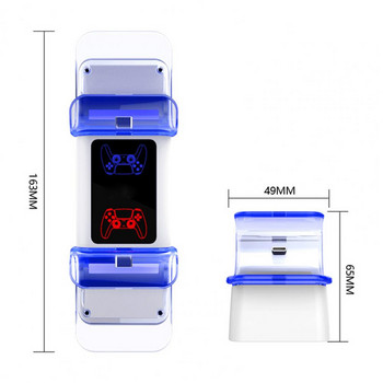 Bluelans Controller Charger LED Dual USB Fast Charging Stand Station за Sony PS5 Gamepad