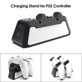 Dual Fast Charger for DualSense Charging Cradle Dock Station za Play Station 5 PS5 Joystick Gamepad Charging Dock Black White