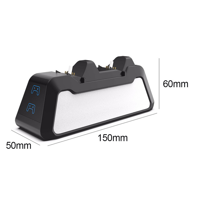 Dual Fast Charger for DualSense Charging Cradle Dock Station za Play Station 5 PS5 Joystick Gamepad Charging Dock Black White