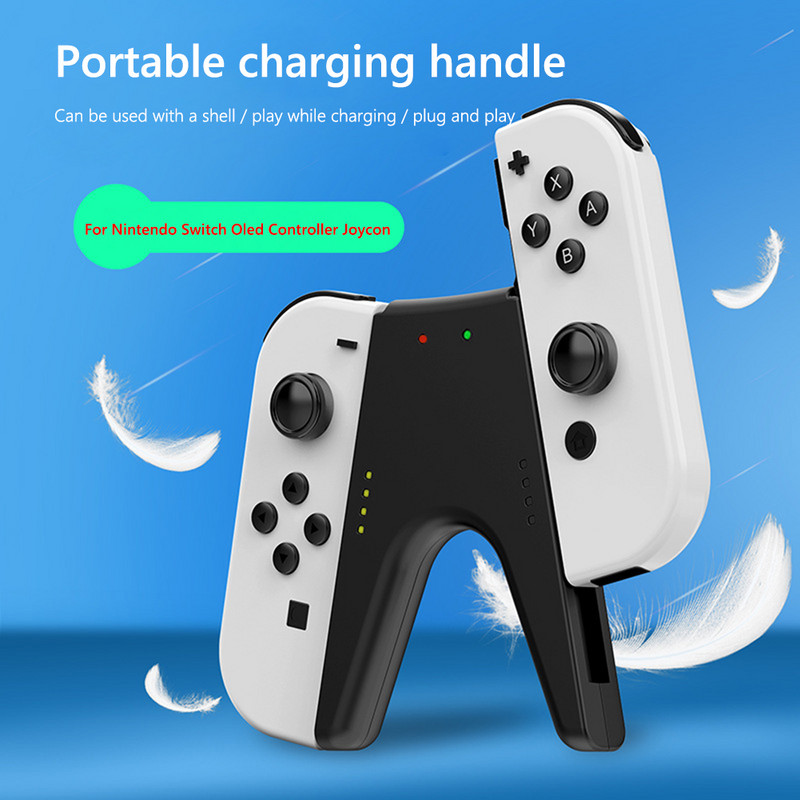 Ručka za punjenje Prikladna za Nintendo Switch/Switch Oled Controller Dodaci za ručku punjača Stanica za punjenje Prikladna za Nintendo
