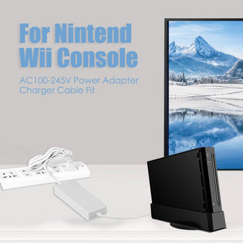 Адаптер за променливотоково зарядно устройство за конзола Nintendo Wii US/EU Смяна на щепсел 100-245V Захранване за стена за дома за конзола Nintend Wii